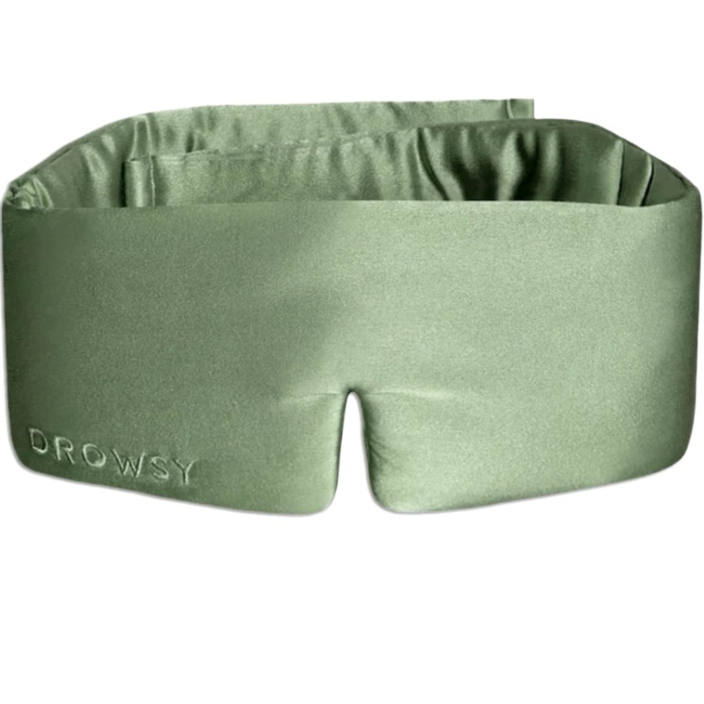 Drowsy Green Silk Sleep Mask